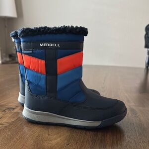 Merrell Kids' Blue and Red Winter Boots